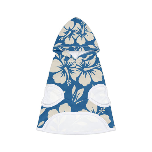 Blue Hawaiian Floral Dog Hoodie – Island Vibes All Year Round